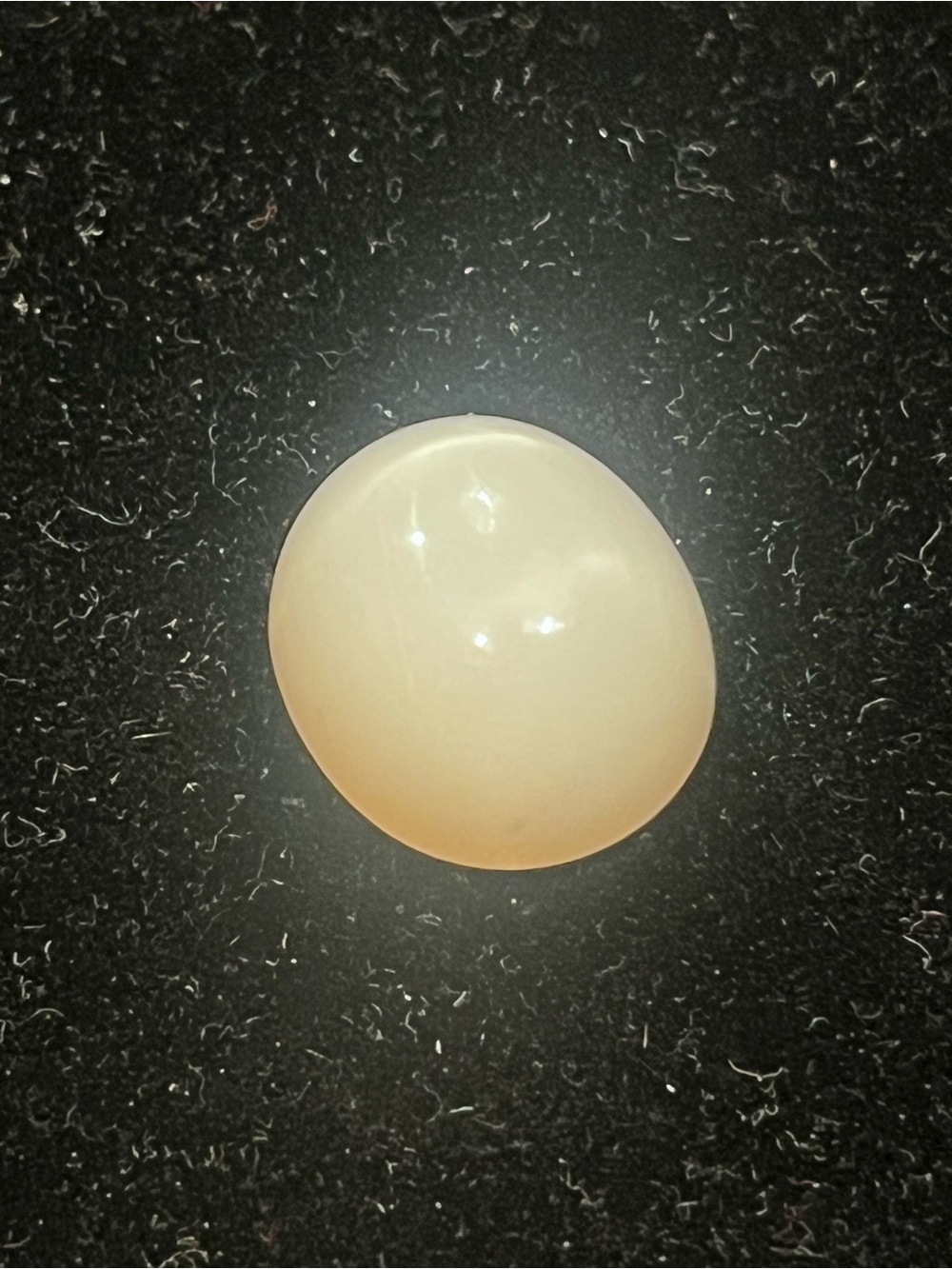 18.6 carat oval eggshell colored moonstone (June birthstone)- high quality stone